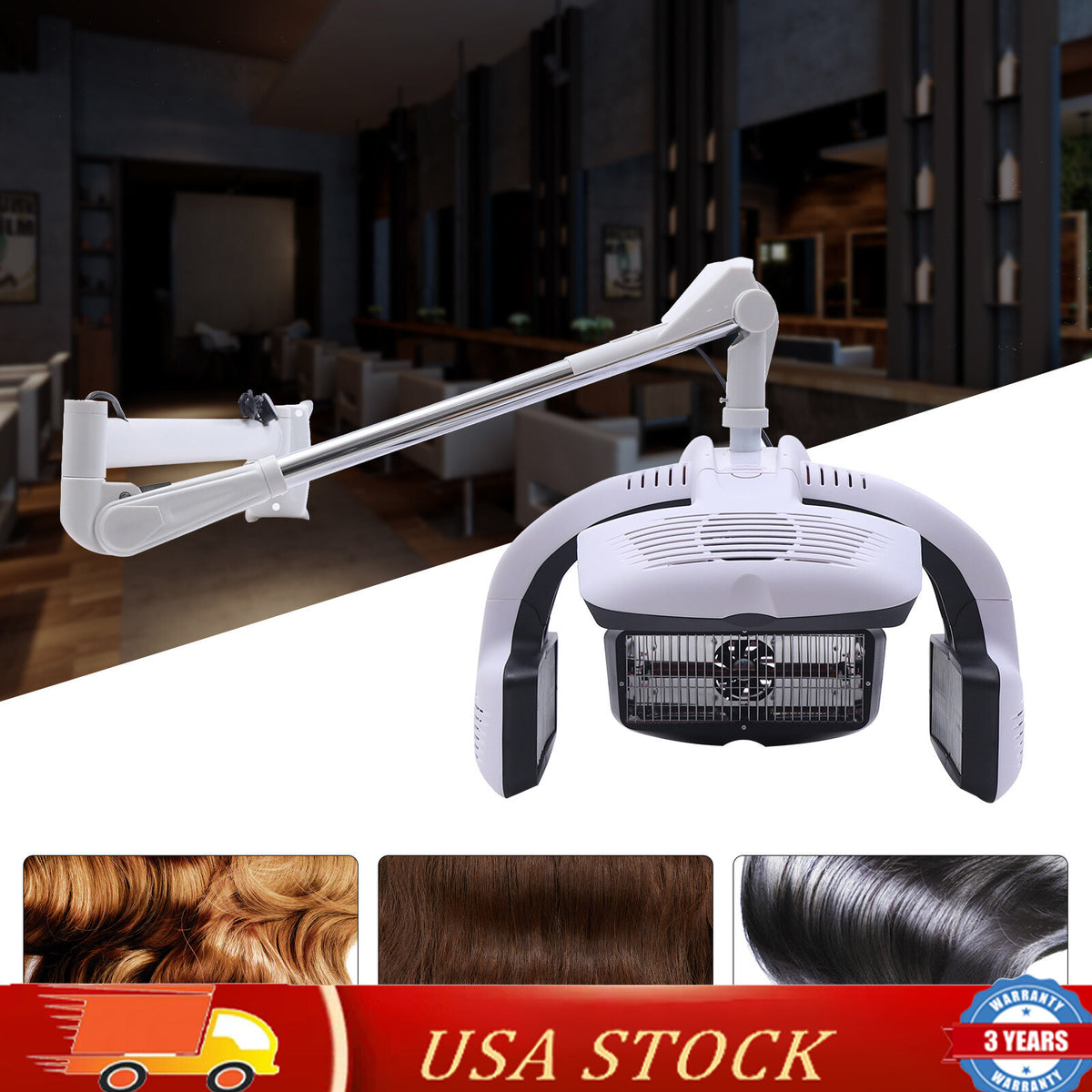 1250W Infrared Hair Color Processor & Perming Dryer with LCD Display