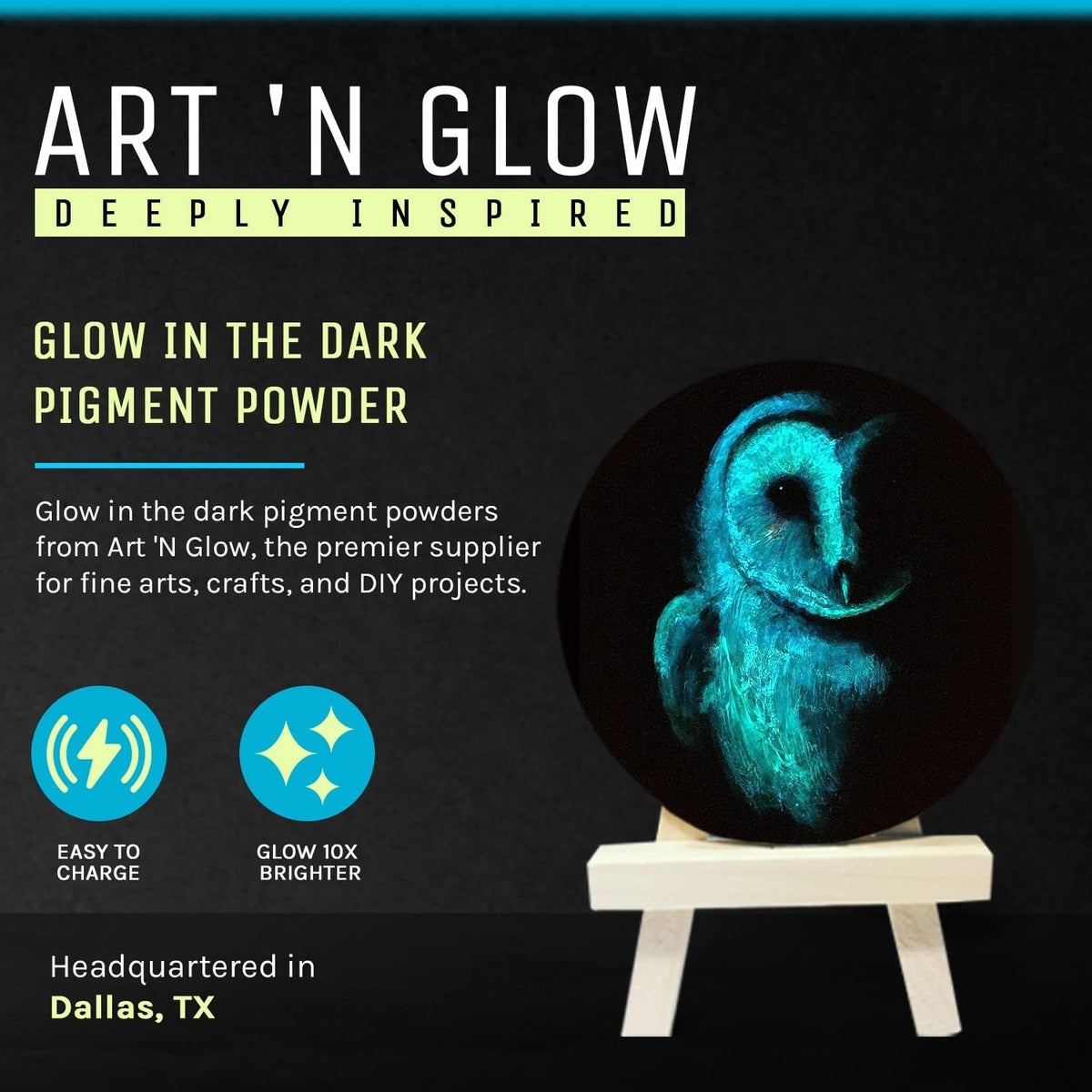 Glow in The Dark Powder Fluorescent Yellow 12g Non-Toxic Art & Craft Material