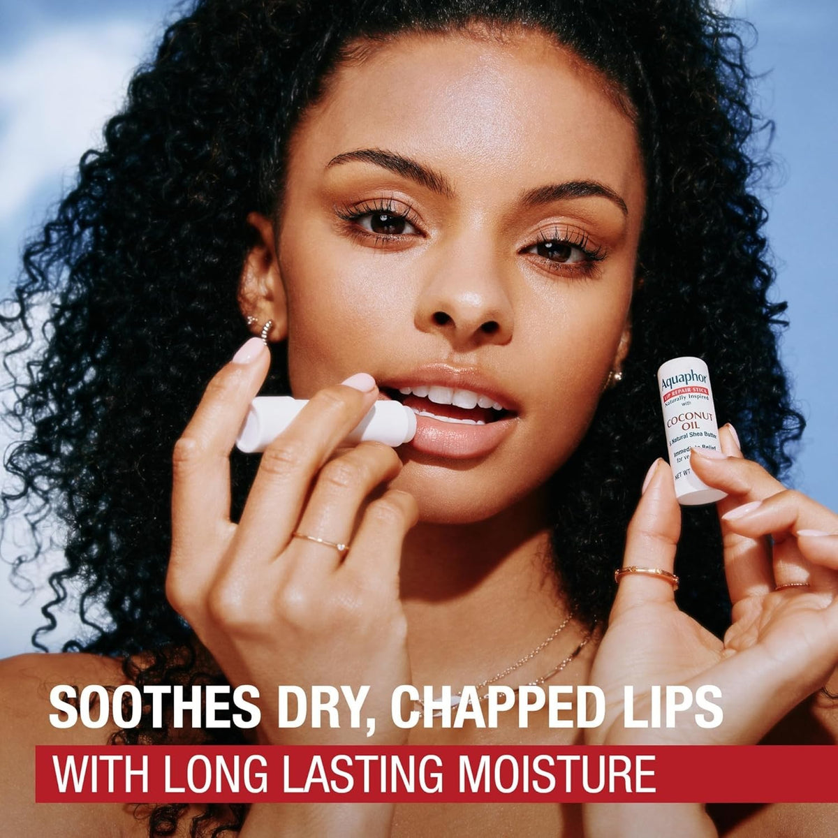 Aquaphor Lip Repair Stick with Coconut Oil & Shea for Chapped Lips 0.17oz