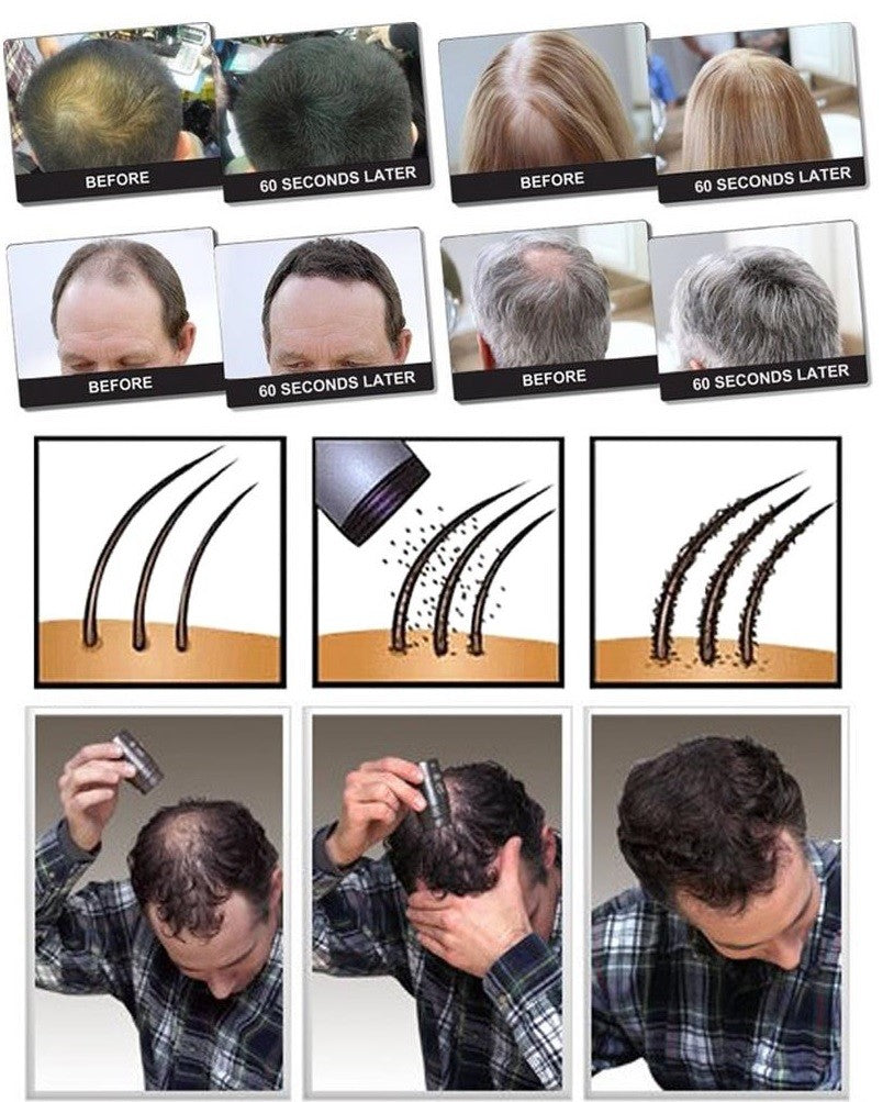 Hair Building Fiber - Gray, 0.97oz