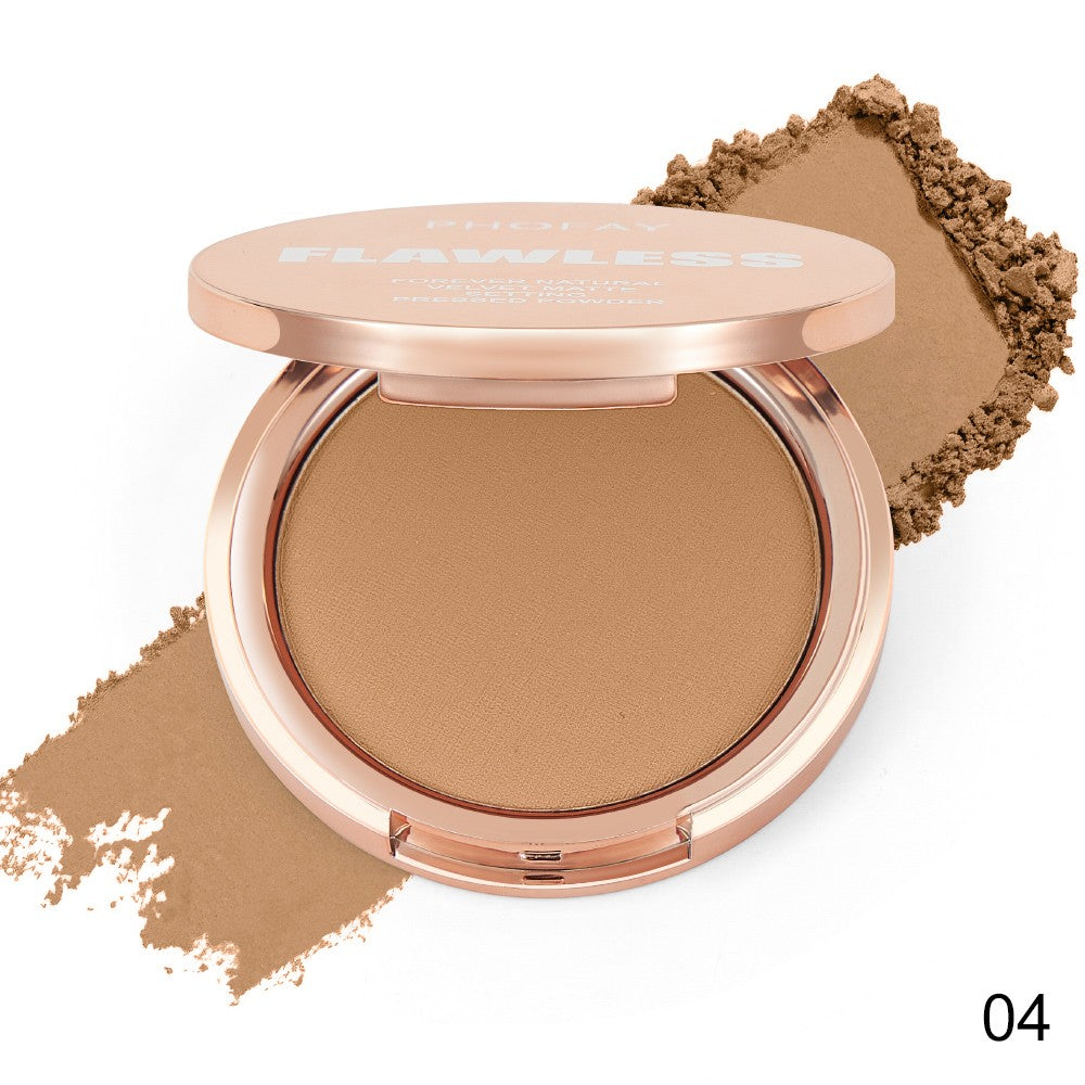 Matte Setting Pressed Powder for Flawless Makeup Finish - Multiple Shades