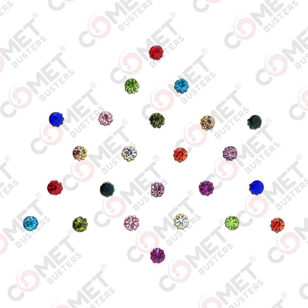 Multicolor Diamond Dot Bindi for Women & Girls - Traditional Indian Jewelry