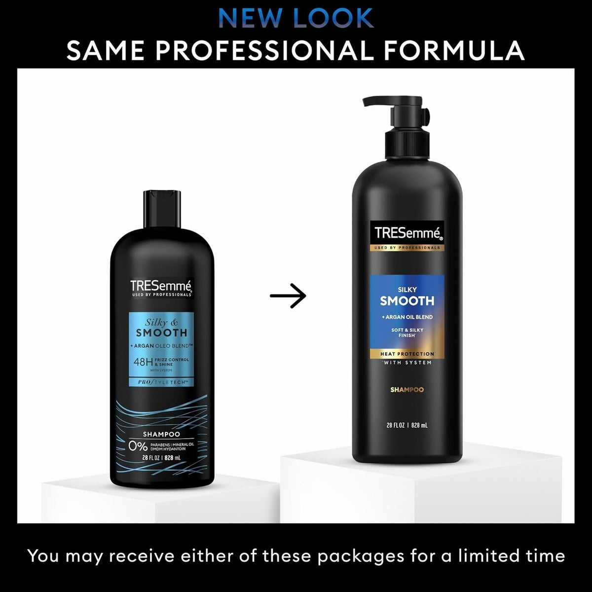 Anti-Frizz Moisturizing Shampoo with Argan Oil - 3 Bottles of 28 Fl Oz