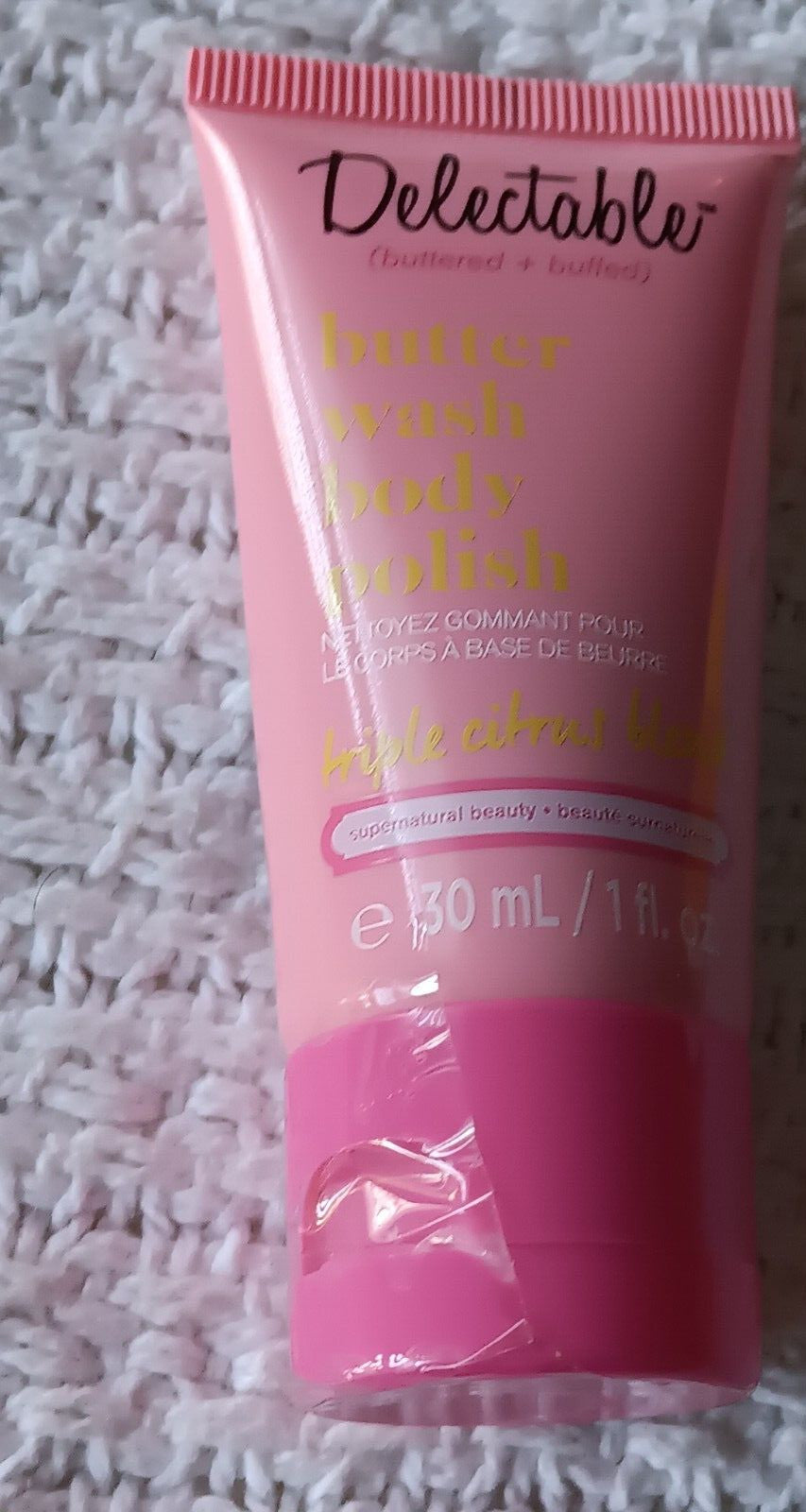 Acure Delectable Anatomicals Peach & Lily Face Body Scrub Travel Size