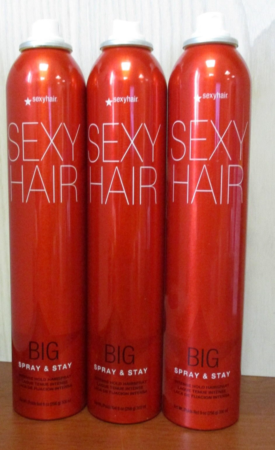 Strong Hold Hair Spray 9oz - 3 Pack Long-Lasting Humidity & Shine