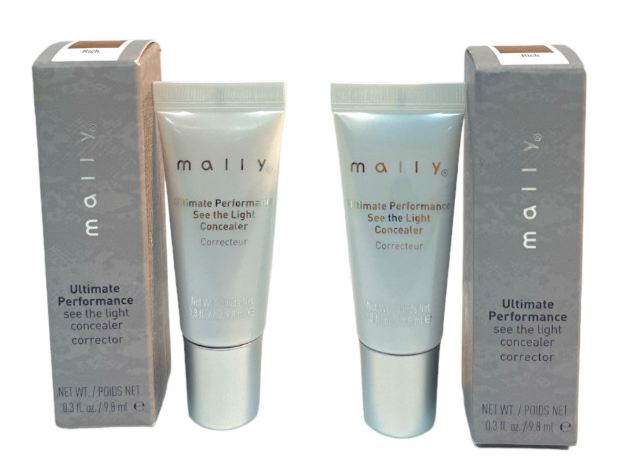 Mally Ultimate Performance Concealer Corrector - Rich, 0.3oz, Lot of 2