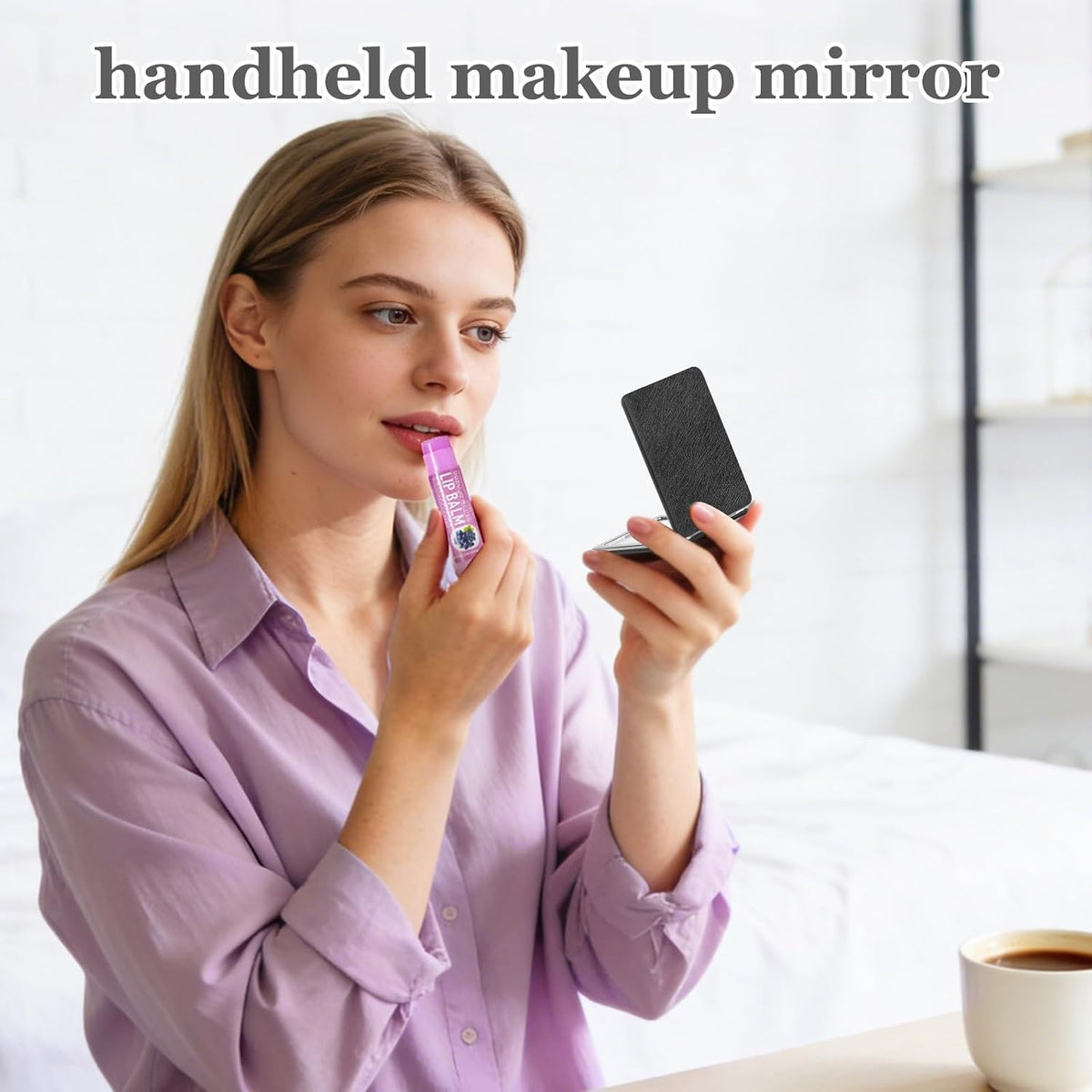 Travel Makeup Mirror Set 2-Pack - Compact Dual-Sided Folding Design