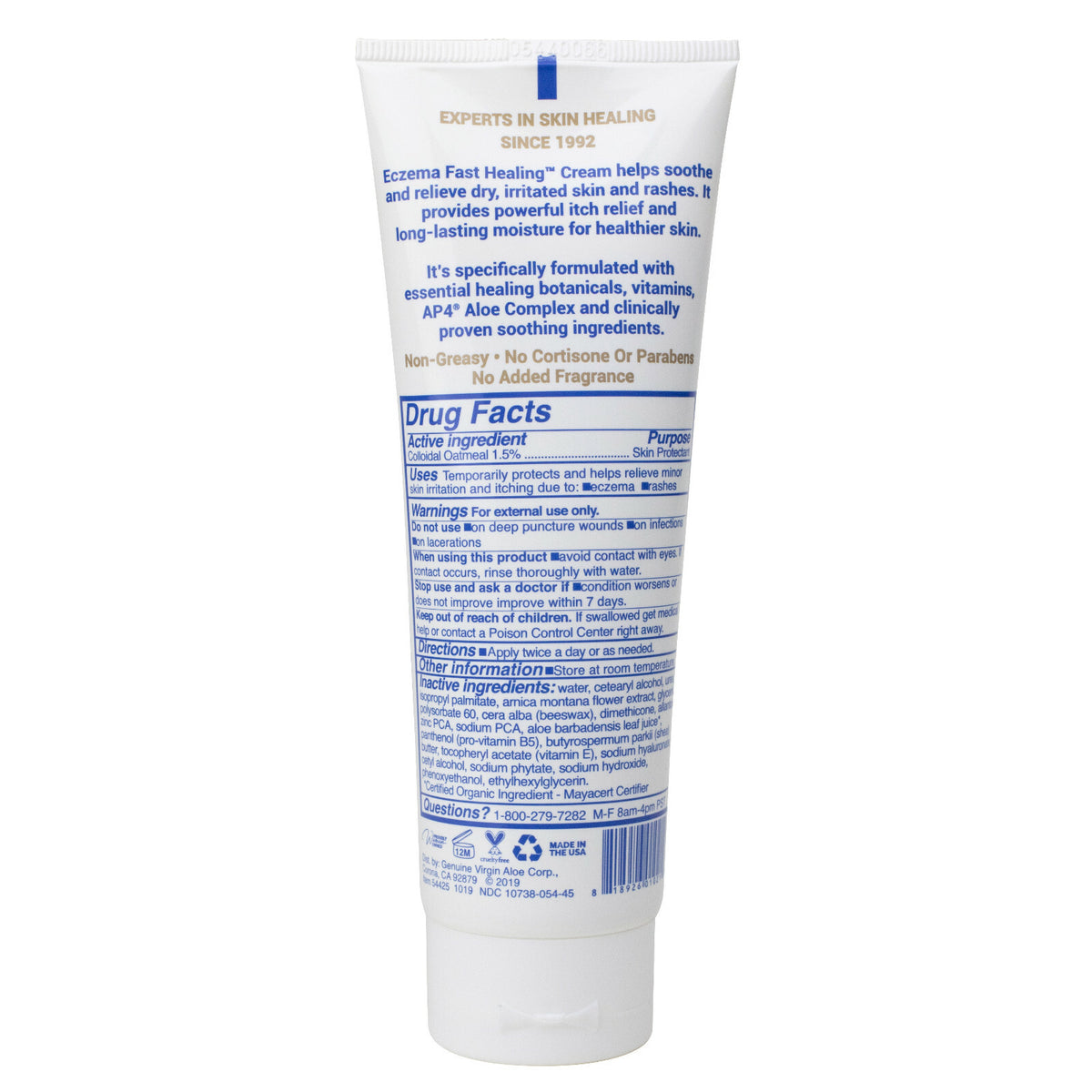 Eczema Fast Healing Cream, 4.2 oz, Pack of 4