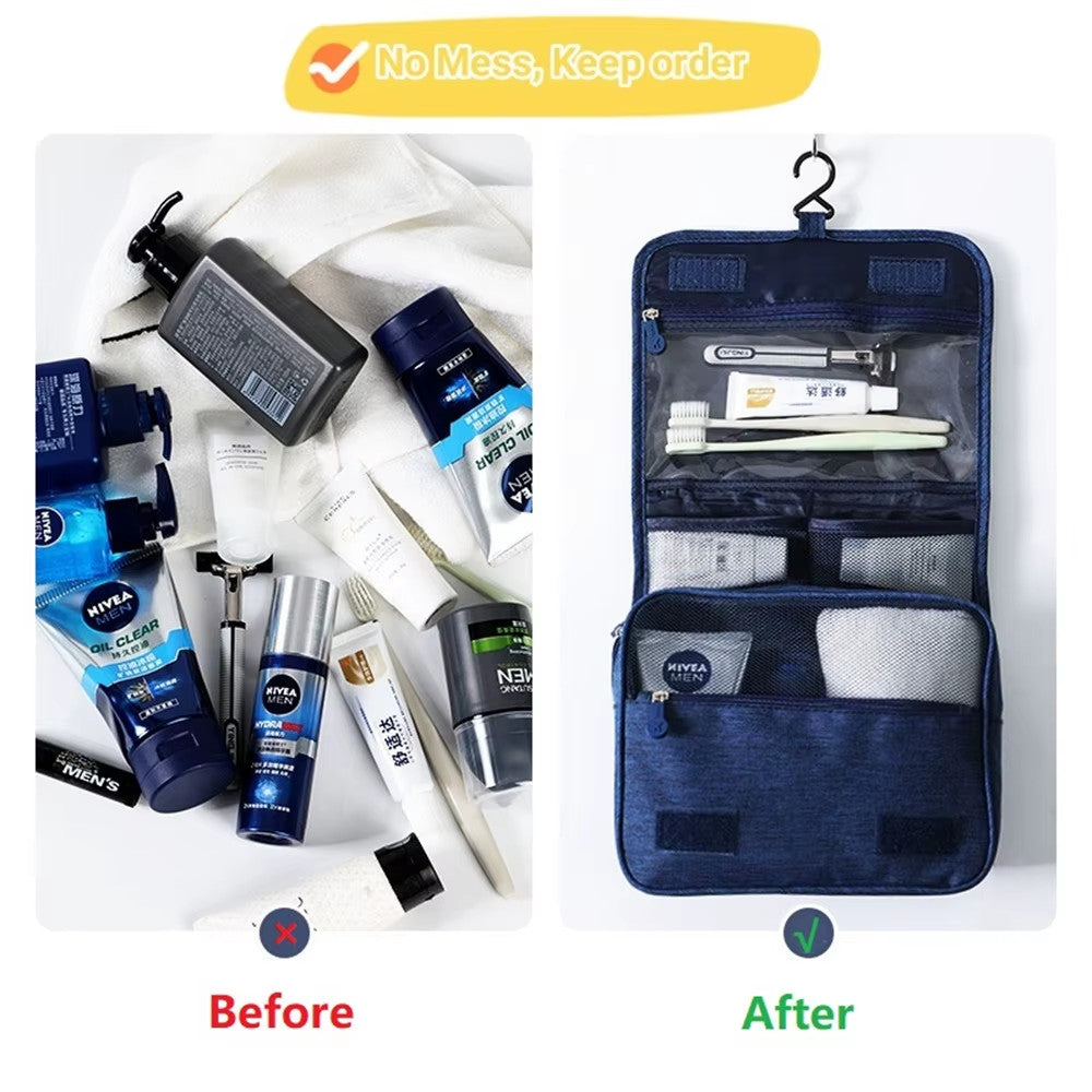 Waterproof Hanging Toiletry Bag Travel Cosmetic Organizer Wash Bag
