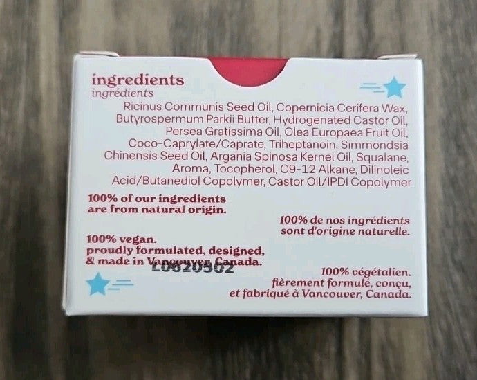 Natural Vanilla Cherry Lip Mask - 2 Pack, Hydrating & Vegan 20g
