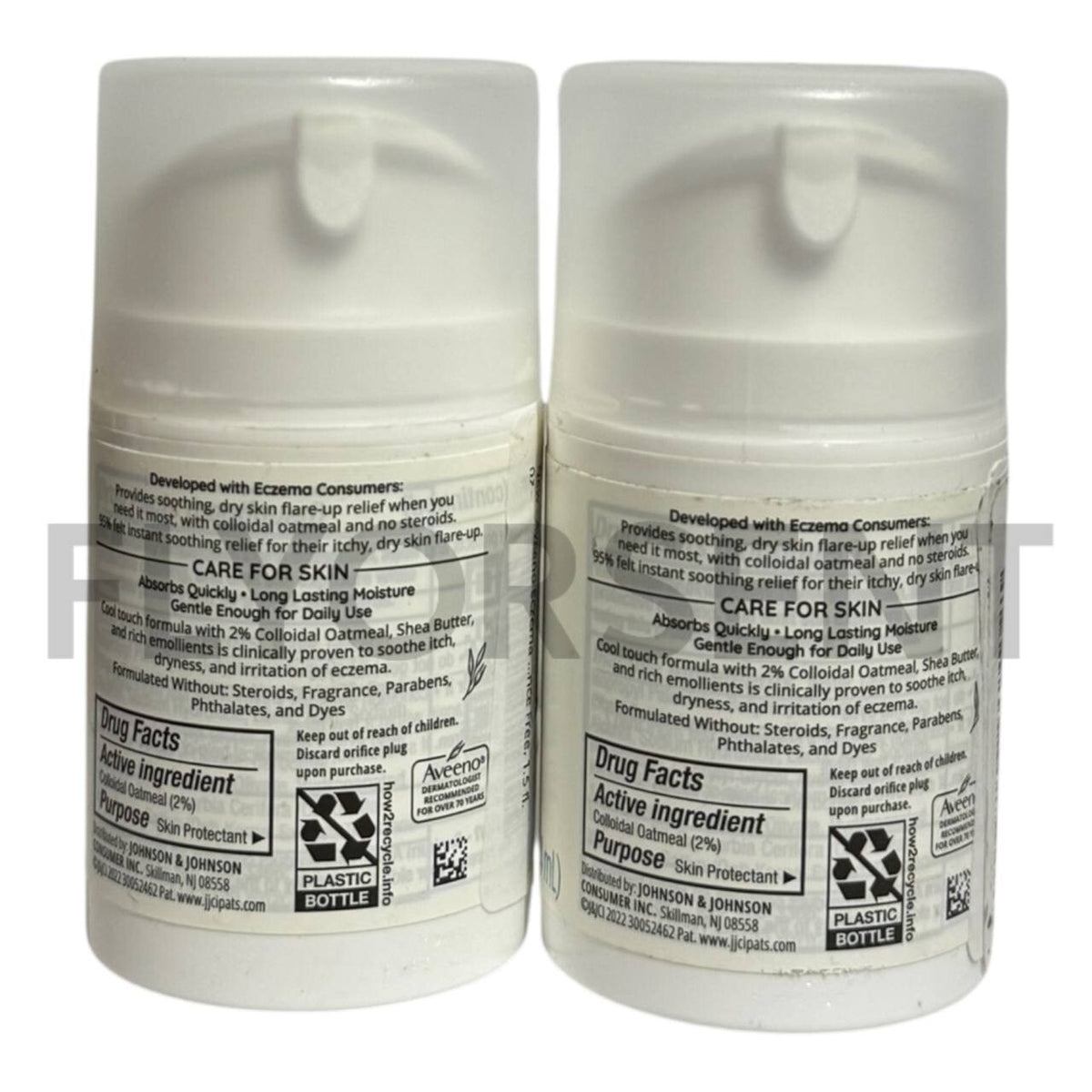 (PACK 2) Aveeno Eczema Therapy Rescue Relief Treatment Gel Cream -1.5