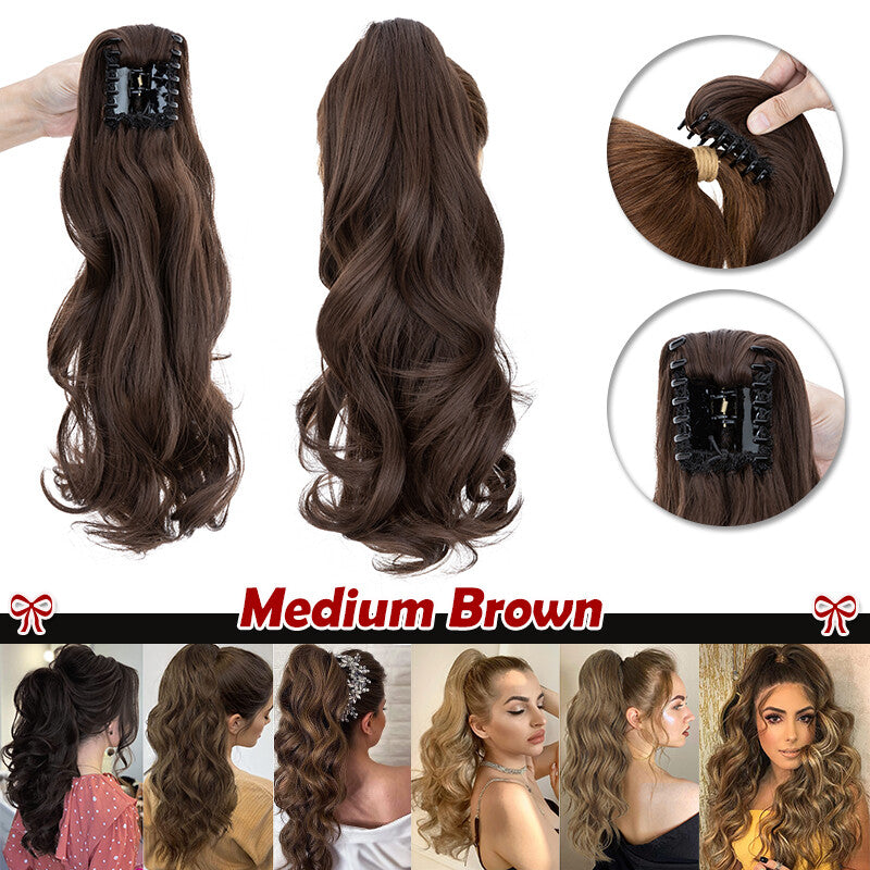 Clip-In Ponytail Hair Extensions 12-30 Inch Thick Synthetic Hairpiece