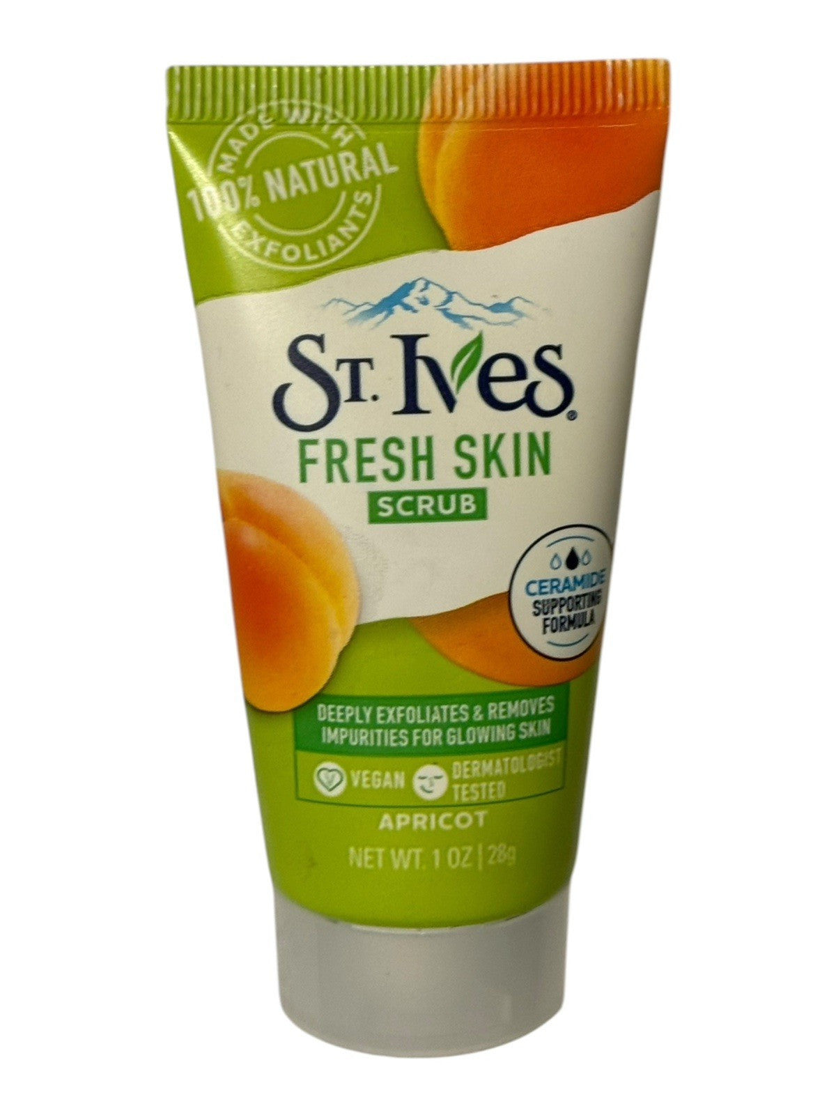 St. Ives Fresh Skin Scrub (Apricot) 10-Pack of 1 oz Bottles, 100%