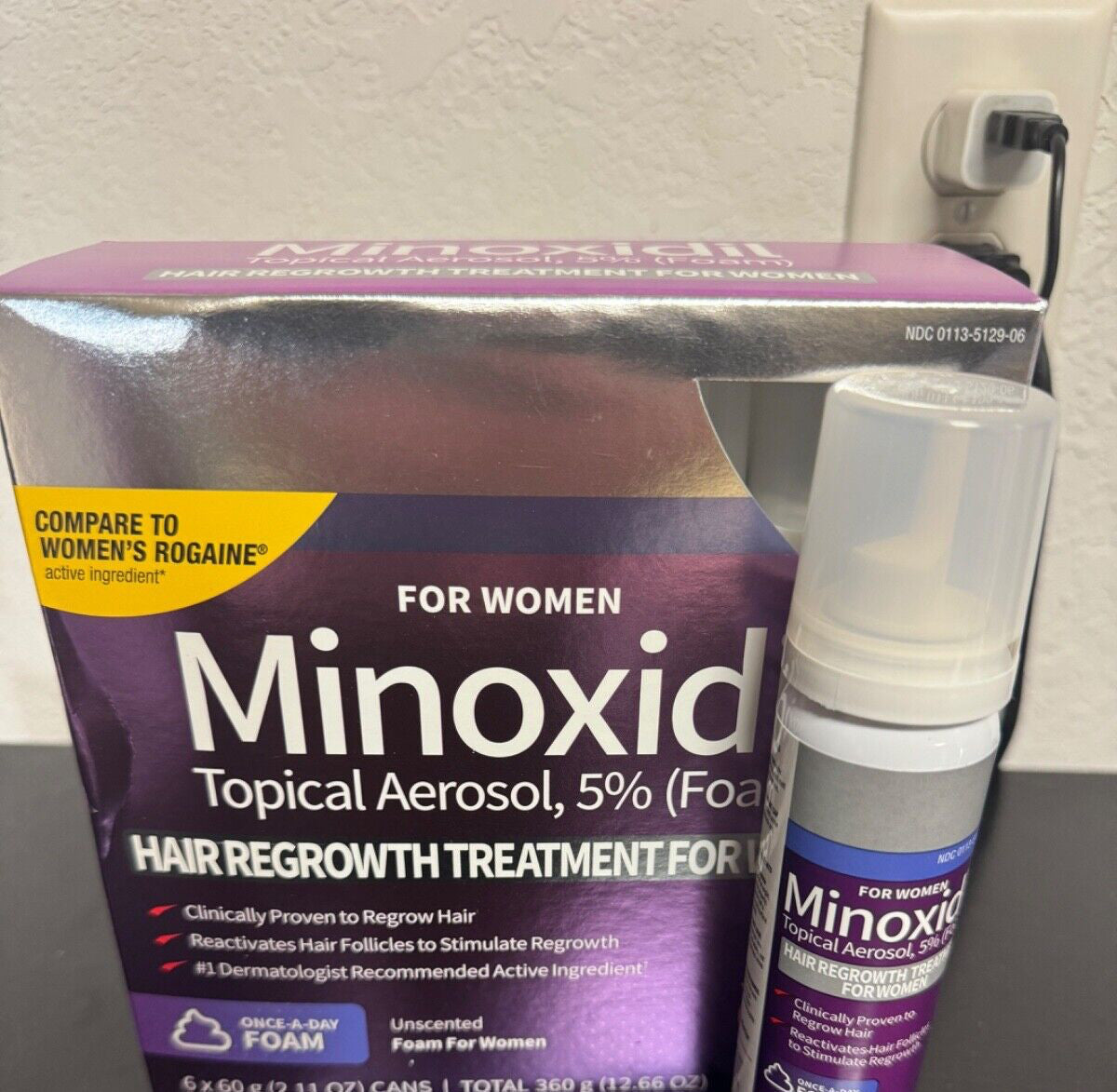 Minoxidil 5% Hair Regrowth Foam Treatment - 6 Month Supply
