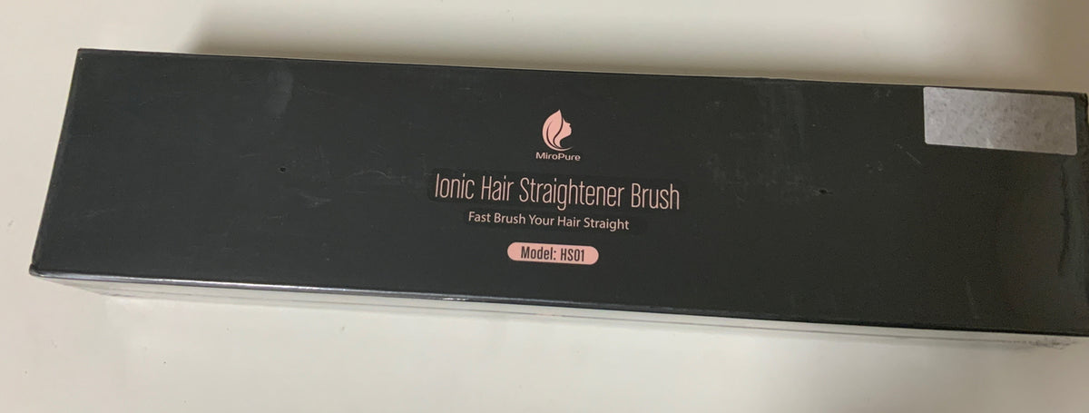 Ceramic Ionic Hair Straightener Brush HS01 - MiroPure Upgraded Styling Tool