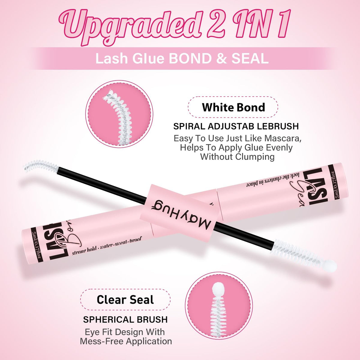 Lash Bond and Seal Kit with Glue Remover Tweezers – 4-in-1 Practice Kit