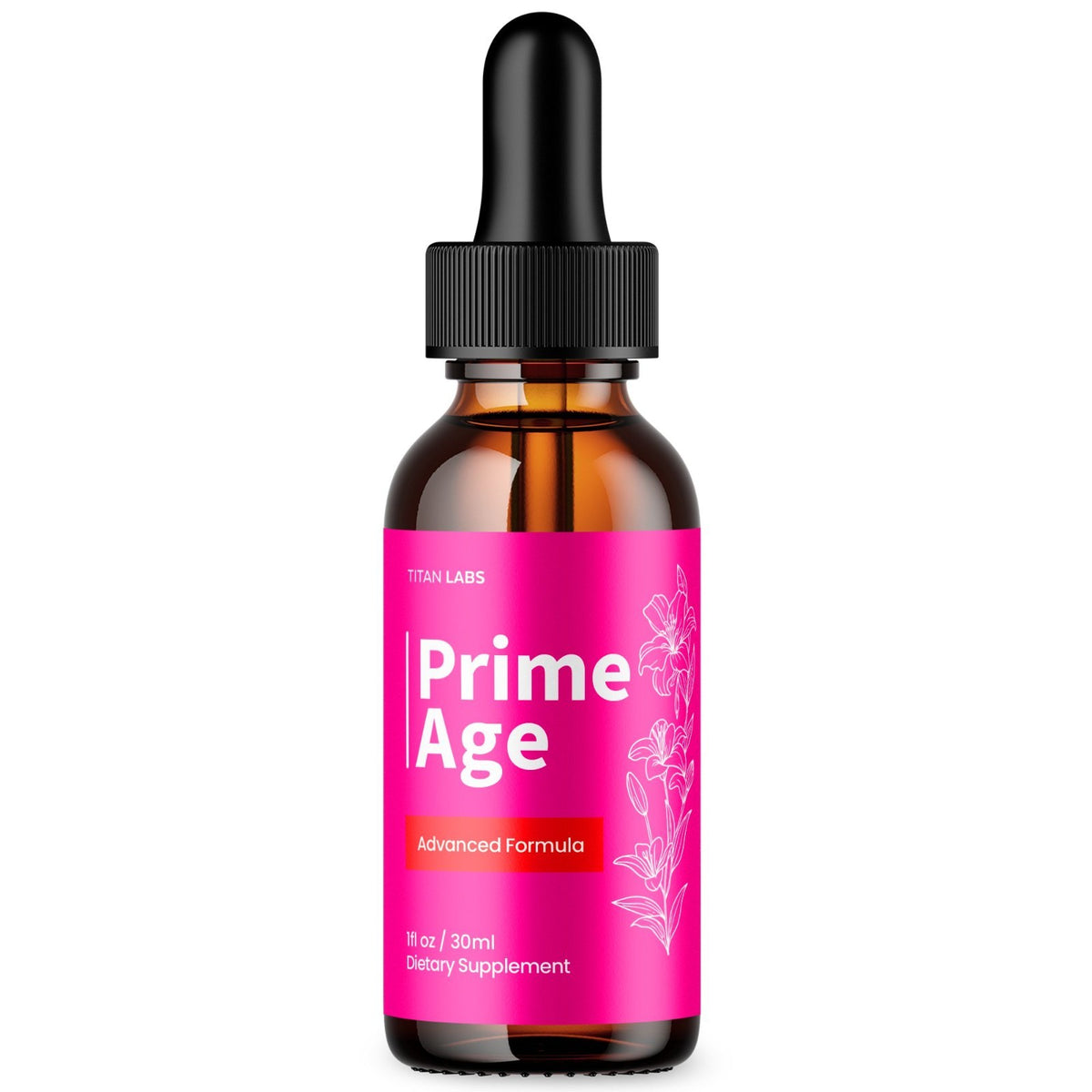 Prime Age Skin Support Drops - Supports All Skin Types, 30 Servings