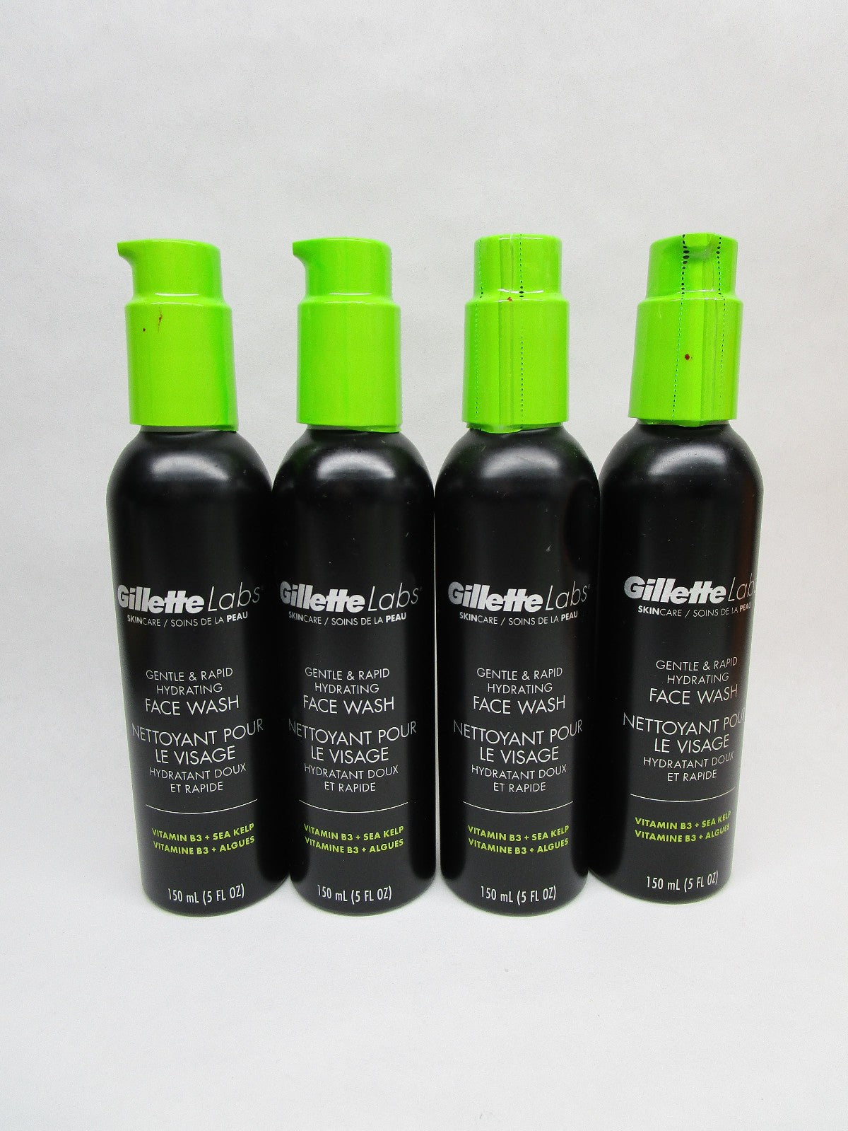 Gillette Labs Gentle & Rapid Hydrating Face Wash — 5 oz (4-Pack)