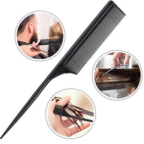 Anti-Static Carbon Fiber Hair Combs Set for Volume & Styling - 3 Pieces