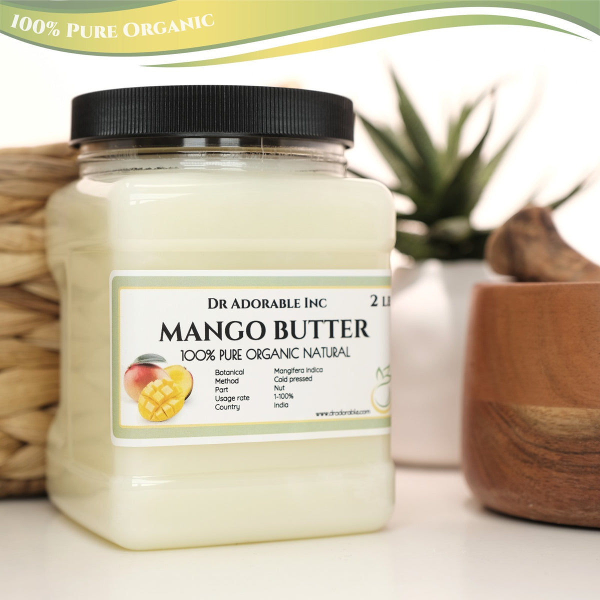 Organic Mango Butter - Cold Pressed Pure