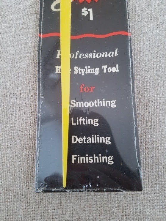 Vintage Hair Styling Tool - Professional Wigs & Up Dos, Yellow, New Old Stock