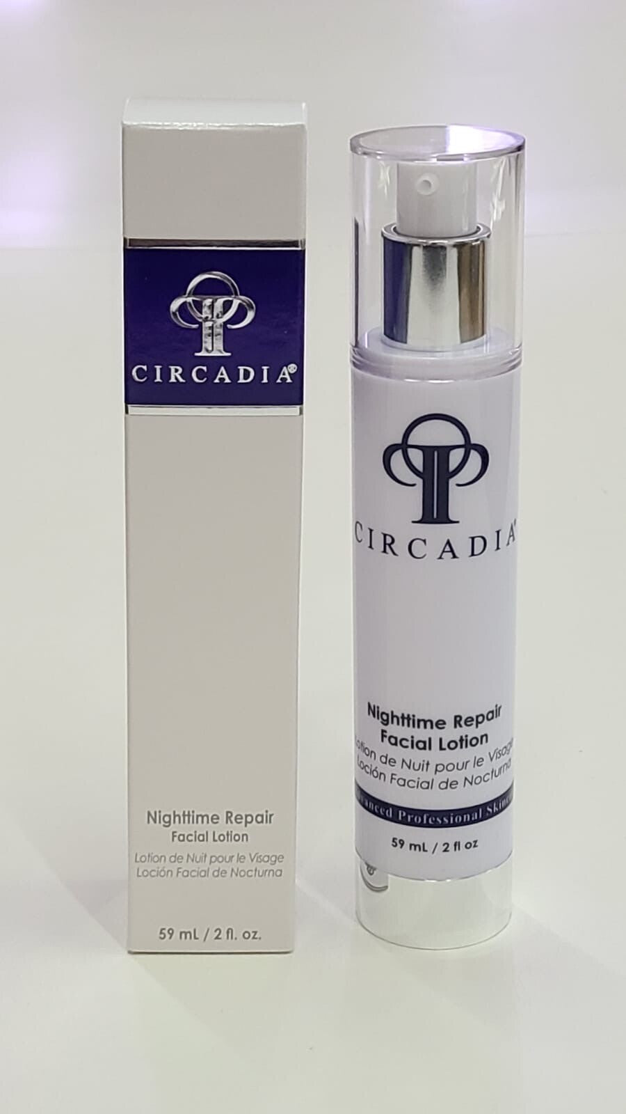 Circadia Nighttime Repair Facial Lotion 2 fl oz
