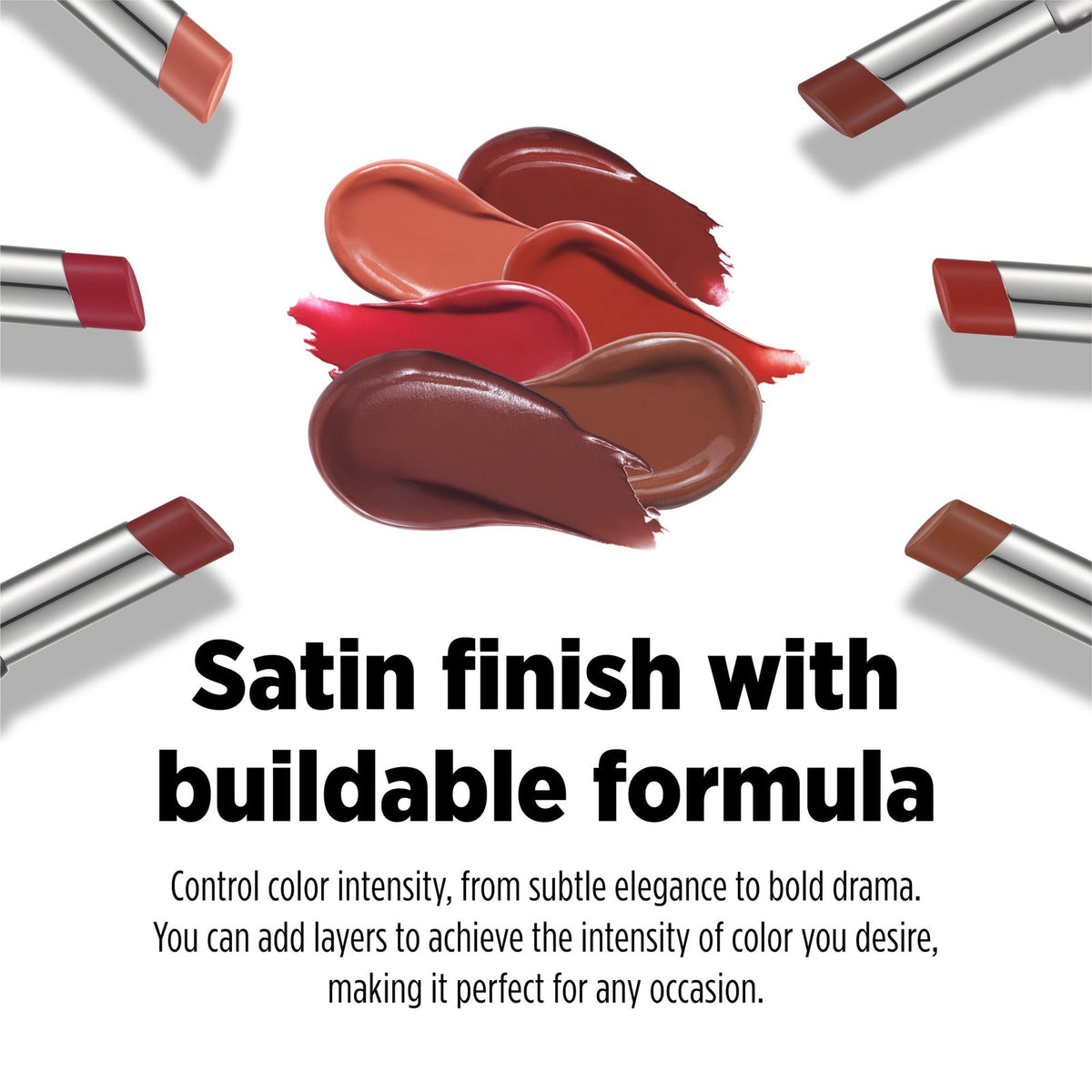 Color Satin Lipstick 06 Cacao - Hydrating Creamy Lip Color