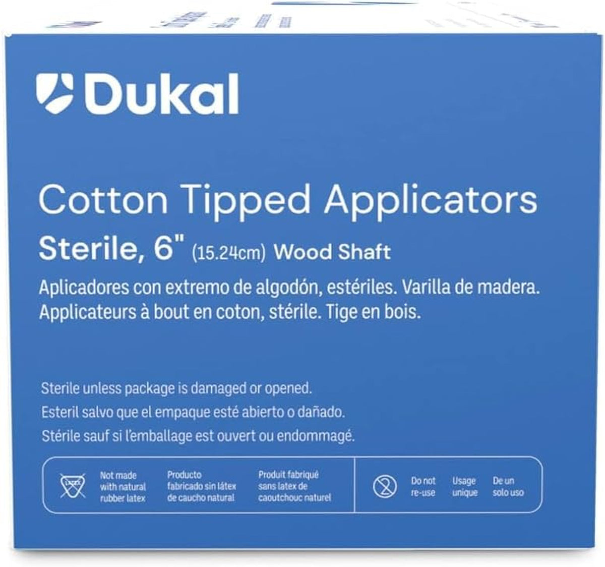 Sterile Cotton Tipped Wood Applicators 6 Inch Pack of 1000