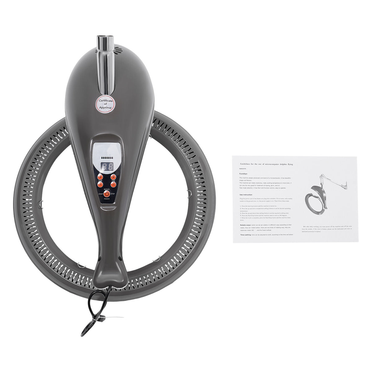 Wall-Mount Orbiting Hair Dryer for Salon & Spa Hair Treatment - 950W