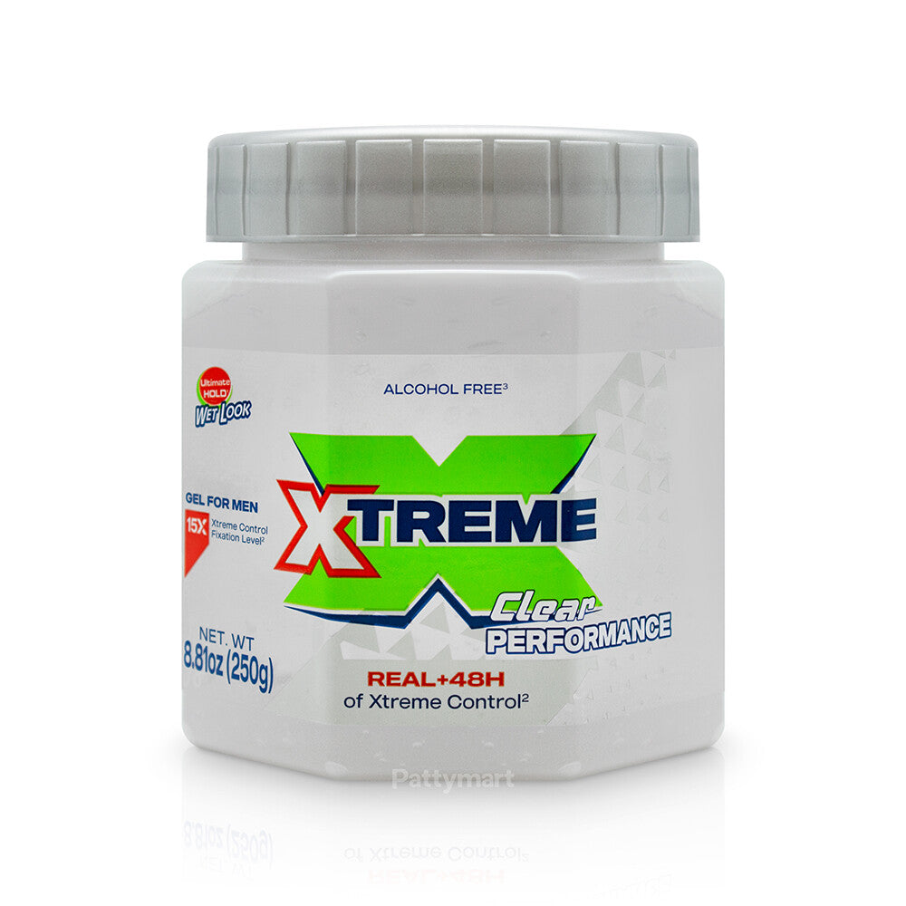 Extreme Hold Hair Gel - Clear, Residue-Free, 8.8oz for Men