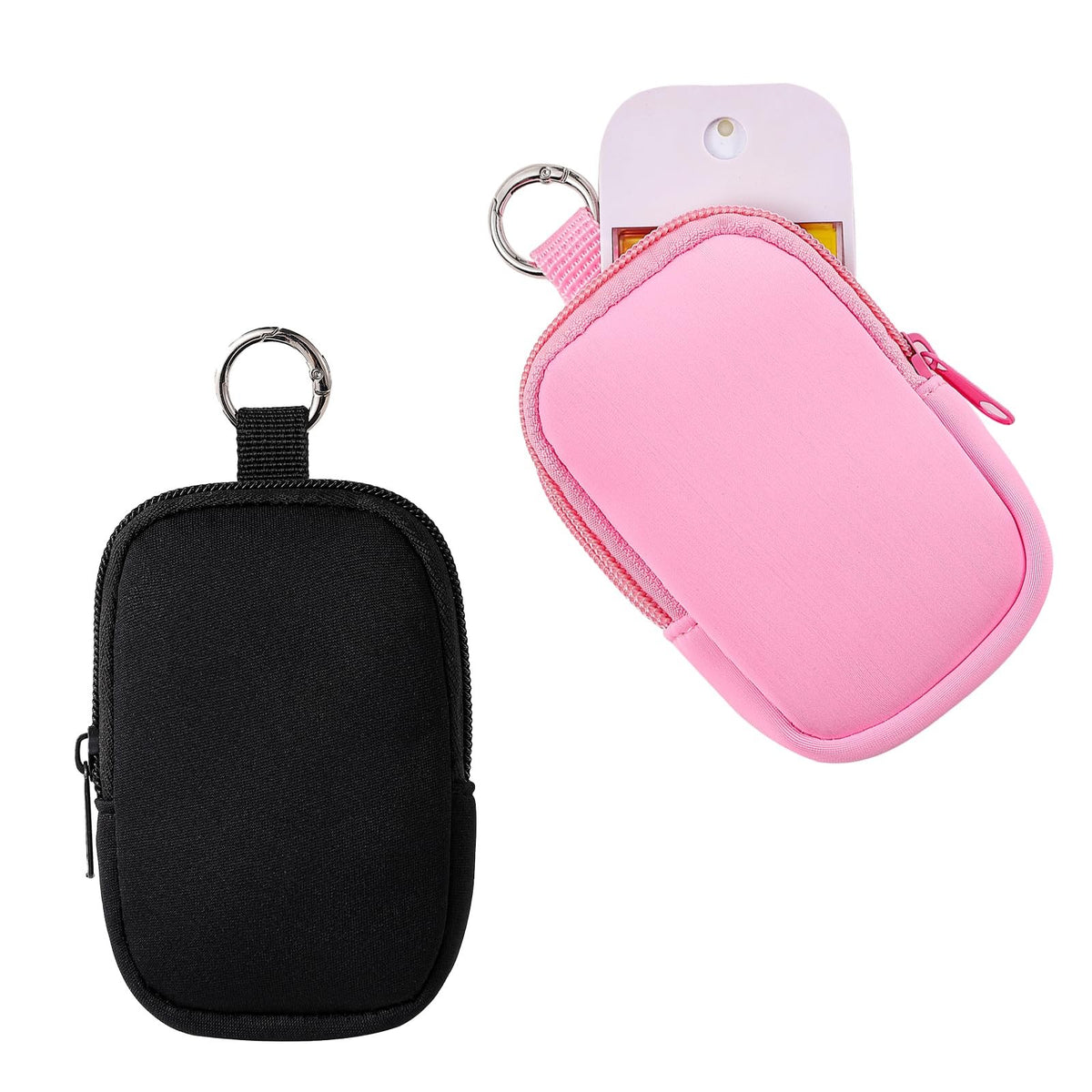 Mini Portable Makeup Bag Neoprene Cosmetic Organizer for Travel & Daily Use