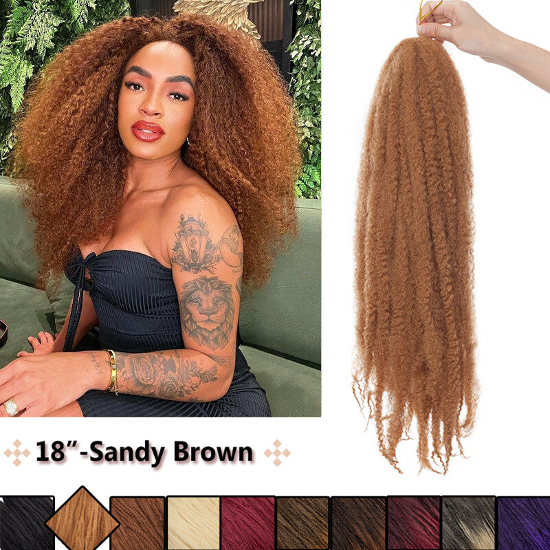 Kinky Afro Hair Extensions Bulk Curly Twist Crochet Braids Natural Puff