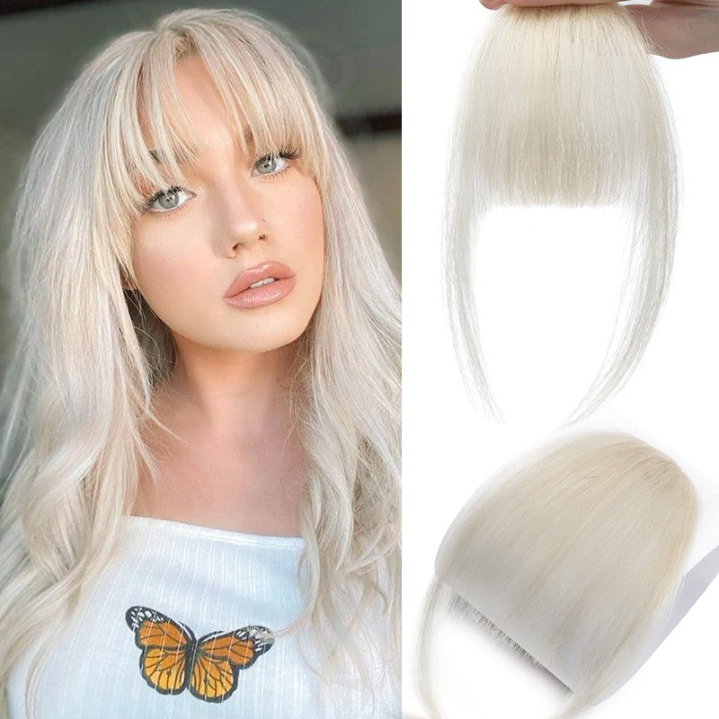 Clip-In Hair Bangs Extensions for 100% Remy Human Hair - Thick & Thin Styles