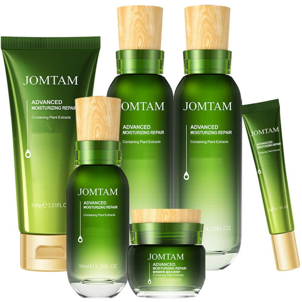 Hydrating Skincare Set with Avocado & Plant Extracts - 6 Pieces for Moisture & Repair