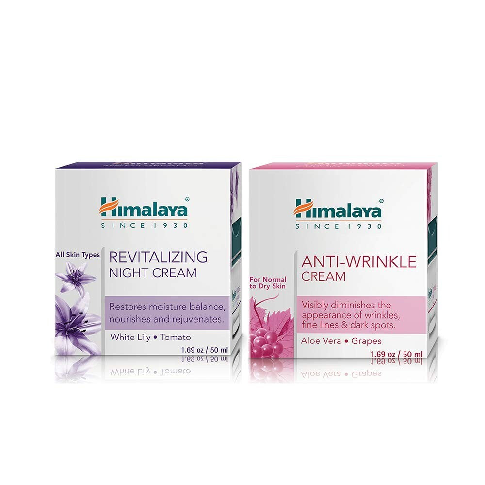 Himalaya Revitalizing Night & Anti-Wrinkle Cream Set - 50g Each