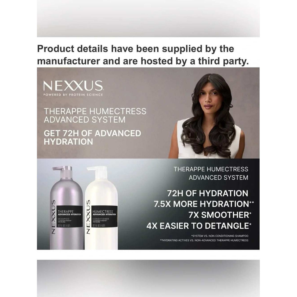 Nexxus Advanced Therappe Shampoo Humectress Conditioner Set 32oz 48HR
