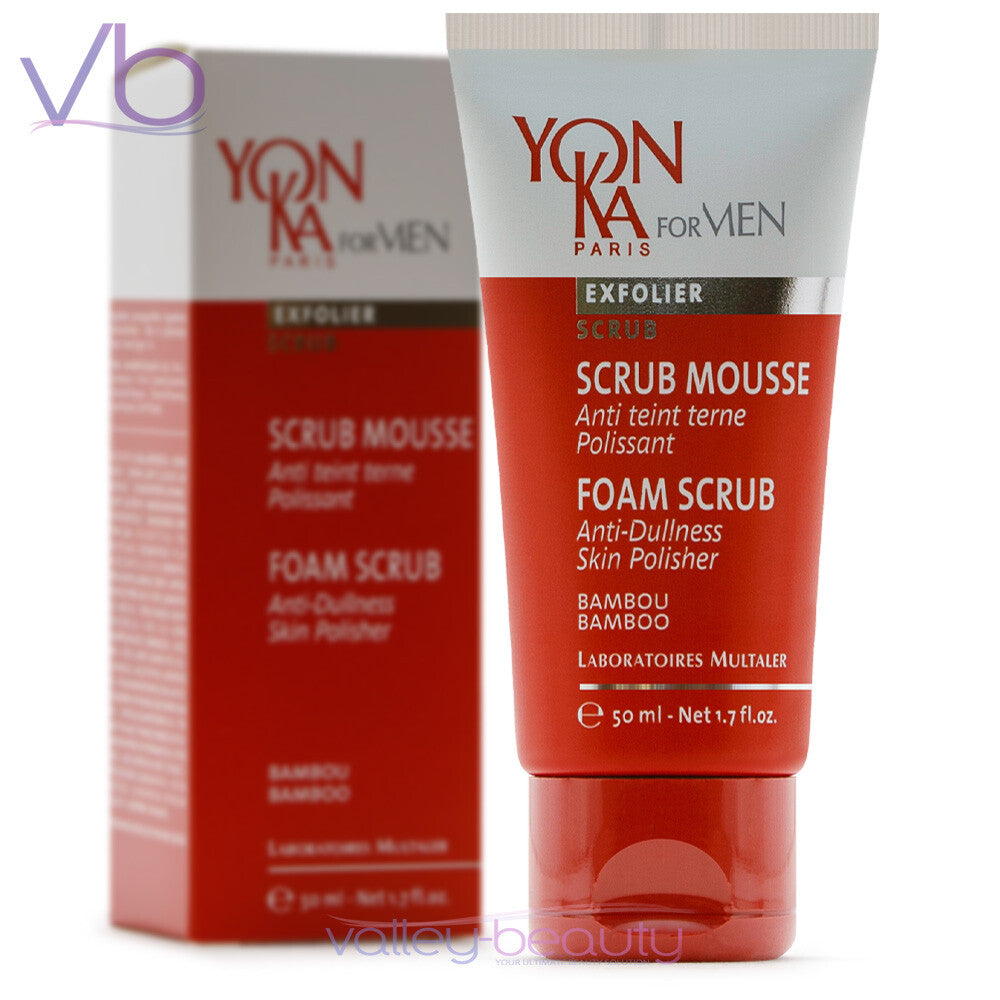 YONKA FOR MEN Foam Scrub | Anti-Dullness Gentle Exfoliator & Skin