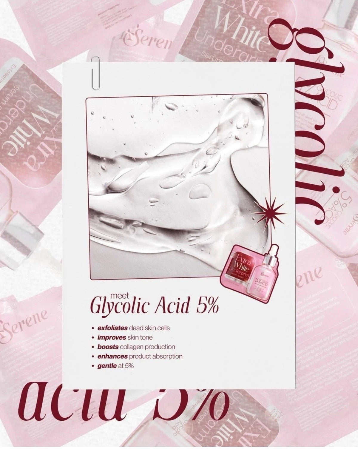 Underarm Skin Lightening Serum Cream with Glycolic Acid - 30g