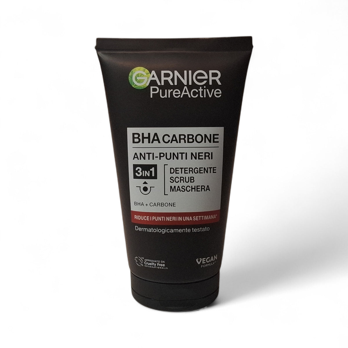 Garnier Pure Active Charcoal 3-in-1 Cleanser Scrub Mask 150ml BHA