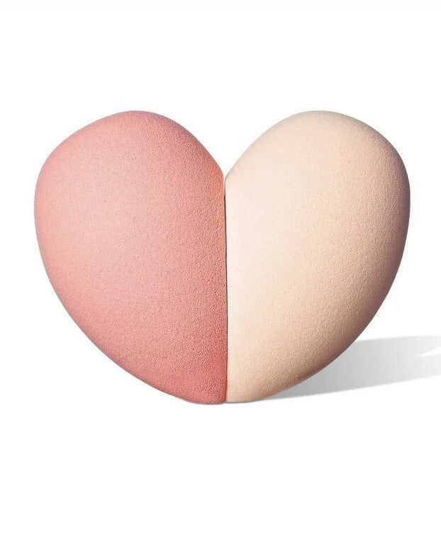 Makeup Blending Sponges Set with Heart Storage Case - Vegan & Latex-Free