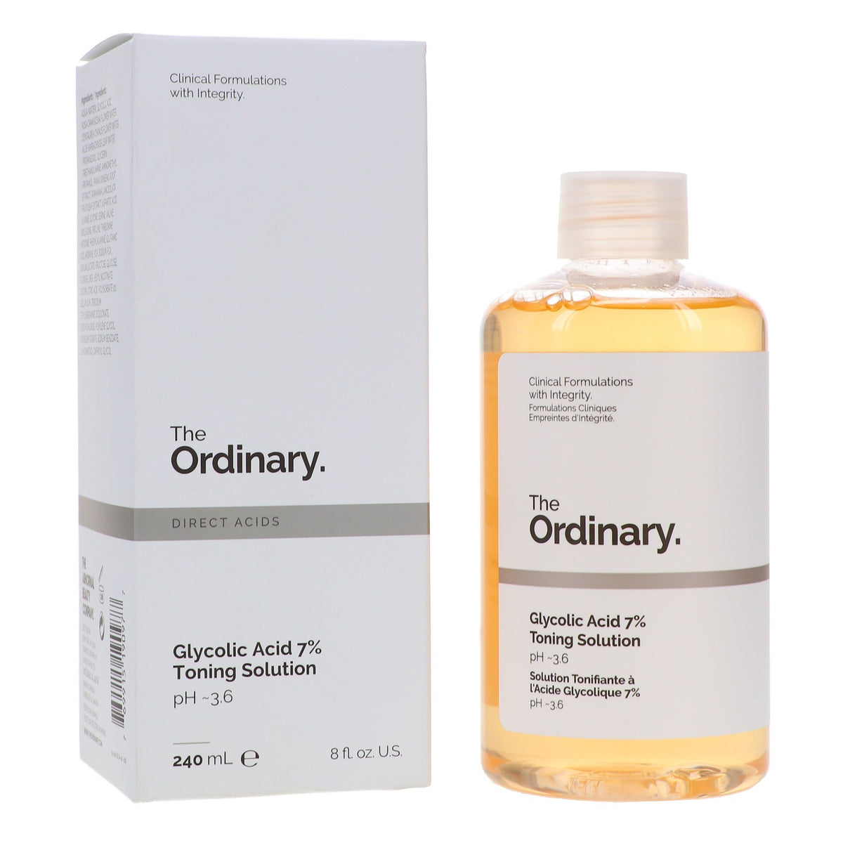 Glycolic Acid 7% Exfoliating Toner - 8 oz for Skin Brightening & Texture Refinement
