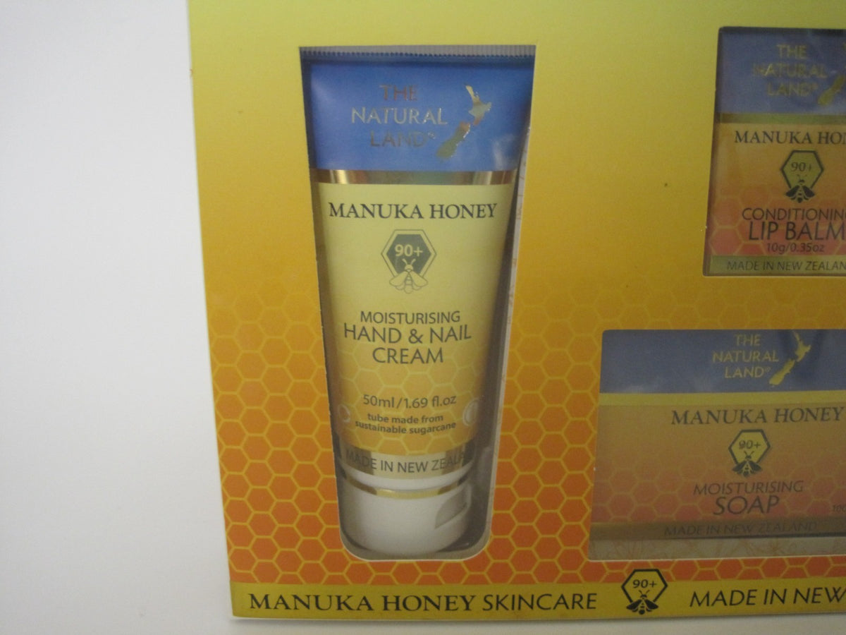Manuka Honey Skin Care Gift Set with Soap Lip Balm Hand Cream