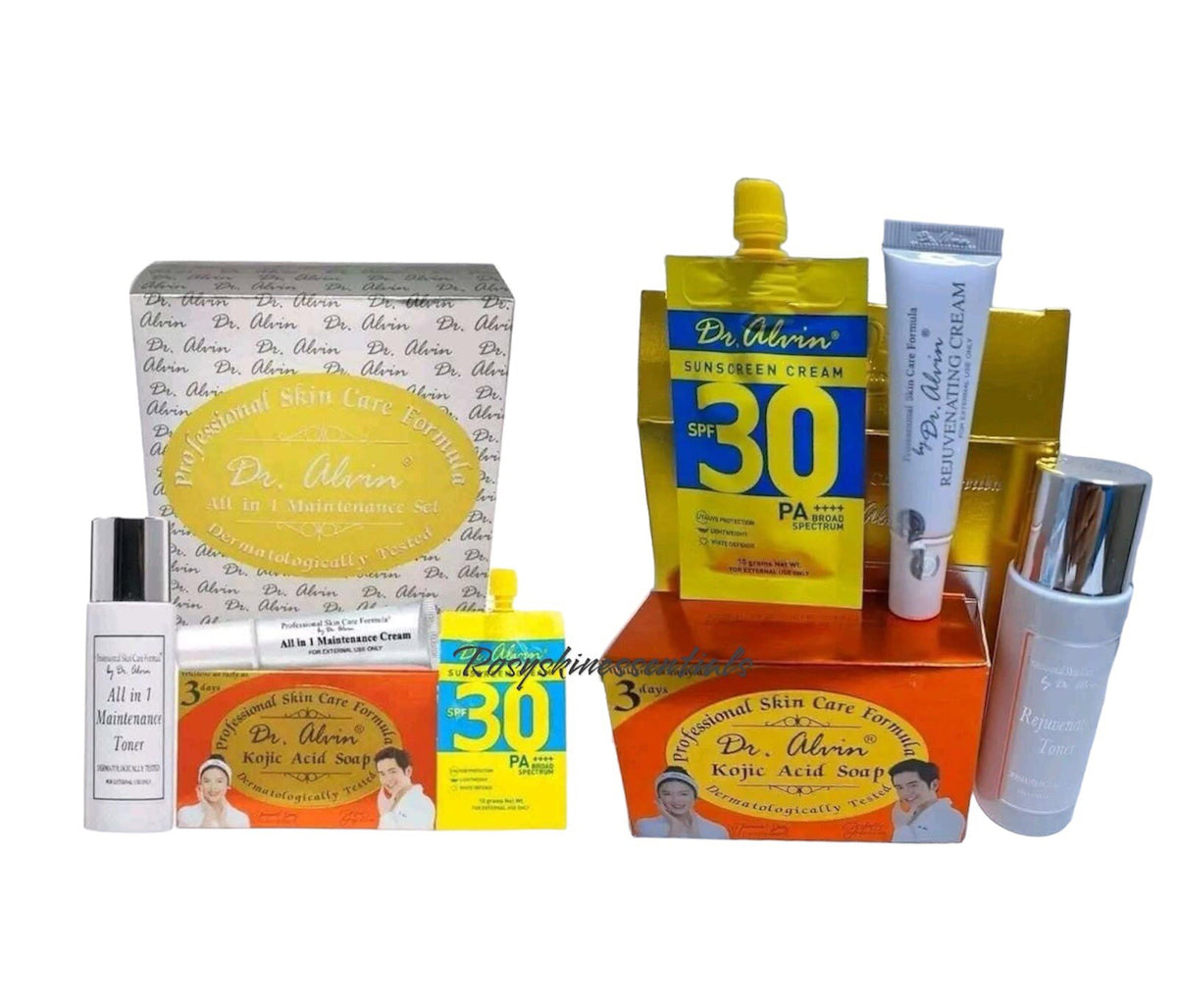 Rejuvenating & Maintenance Skin Care Set Bundle for Healthy Skin