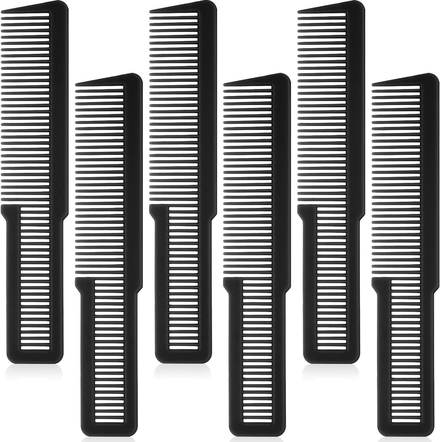 Professional Flat Top Hair Comb Set - Small Black Clipper Barber Combs