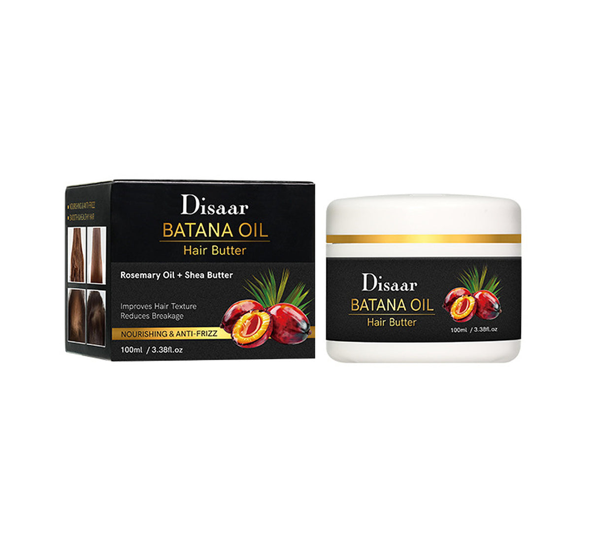 Disaar Beauty Batana Rosemary Shea Butter Hair Anti-Frizz Smooth 100ml