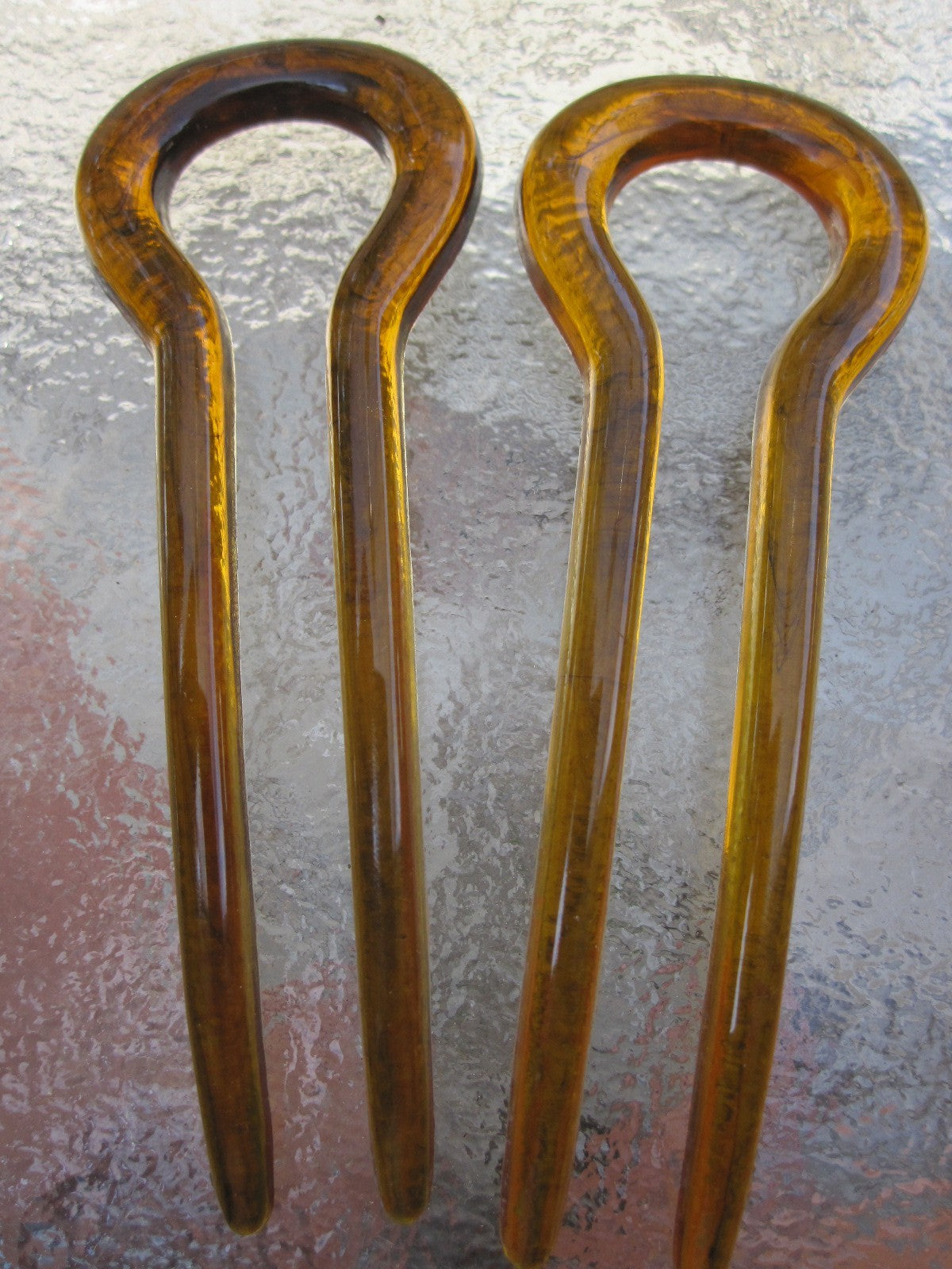 Set of 2 Chignon Hair Pins Faux Shell 3 1/4" Good Days USA Choice 4