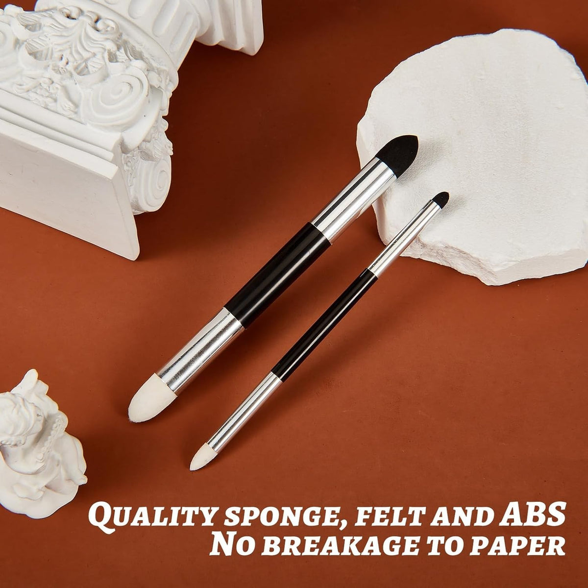 Washable Art Blending Sponge Pen Set - 2 Sizes for Drawing & Shading