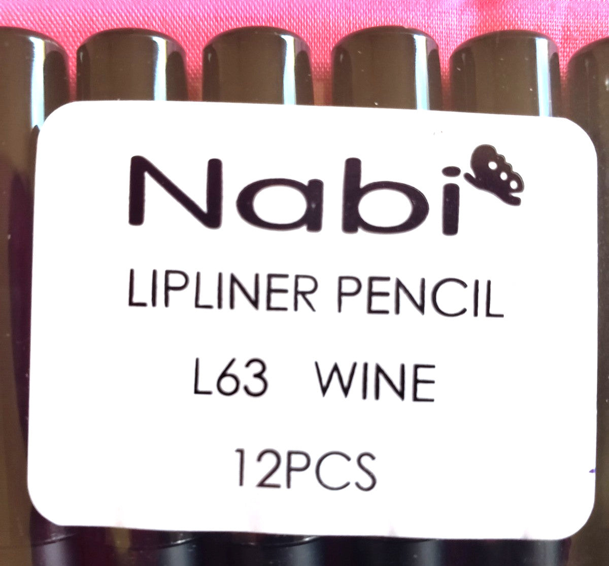 Lipliner Pencil Set Wine Color 12 Pencils Long Lasting & Creamy Finish