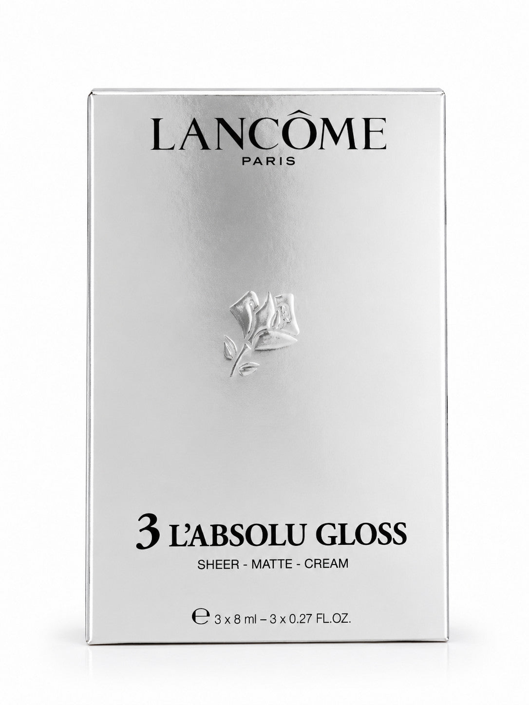 Lip Gloss Gift Set - Sheer, Matte, Cream Finishes, 3 x 8ml