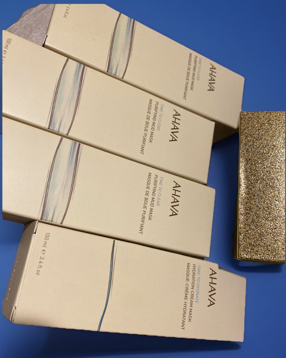 AHAVA TIME TO CLEAR MASK BUNDLE 3PURIFYING MUD&1 HYDRATION CREAM